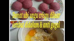 Resep cara mudah membuat donat ubi ungu anti gagal - Durasi: 5.04. 