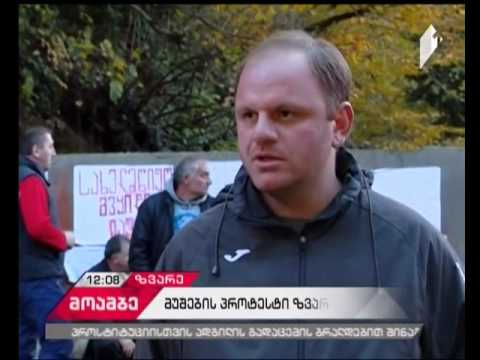 აქცია სოფელ ზვარეში - დასაქმებულები მუშაობის განახლებას არ აპირებენ