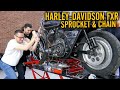 Harley FXR Sprockets & Chain Installation