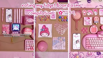 rating my fidget boards asmr 💕compilation ❄️2024 | sanriolve