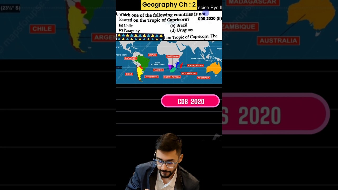 CDS 2020 Geography | Ch 2 PYQ's