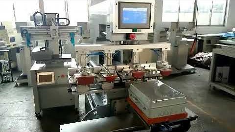 PLC control 4 color pad independent shuttle pad printer machine for large size box