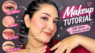 Soft Pink Everyday Glam Makeup Tutorial 💗 | Easy & Beginner-Friendly | By Areeba screenshot 3