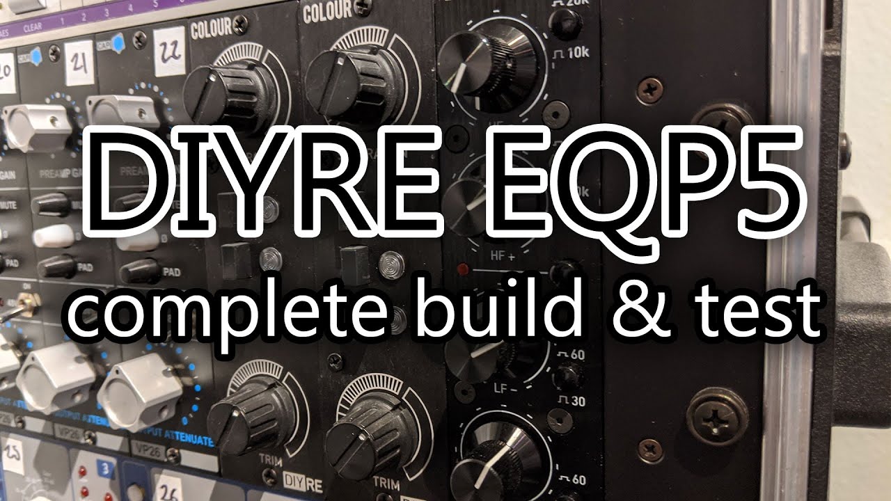 DIY Recording Equipment EQP5 passive EQ build - YouTube