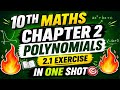Class 10 Maths Chapter 2 Polynomials Exercise 2.1 Full Explanation | CBSE + MP Board 2026