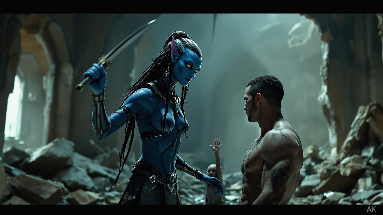 “The Alien Child Stepped Before Her Mother’s Blade — ‘You Can’t Harm My Human’”