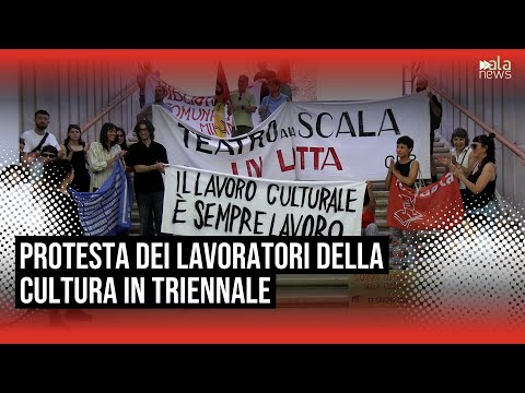 Video Milano, lo sciopero generale della cultura entra in Triennale: No ai tagli e al precariato