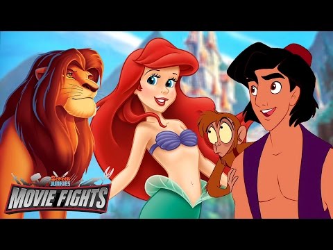 Aladdin vs The Little Mermaid vs The Lion King! - DISNEY MOVIE FIGHTS!