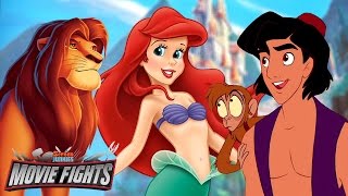 Aladdin vs The Little Mermaid vs The Lion King! - DISNEY MOVIE FIGHTS!