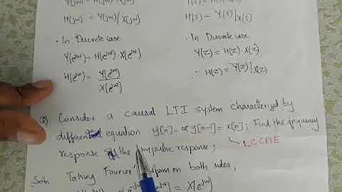Lec 14 Problem on Frequency response and impulse response