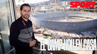 🏟️ Camp Nou Now descubre las obras del NUEVO ESTADIO del FC BARCELONA desde su CASA