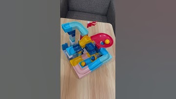 Satisfying Build Marble Run Race 🔵 Slide Building Blocks