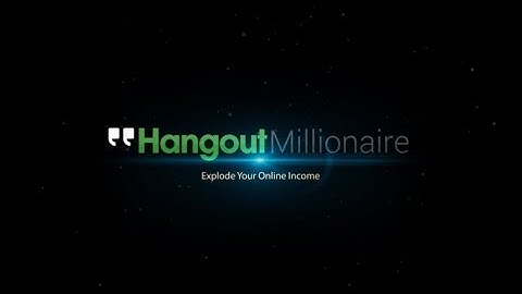 Setup FaceBook Page Video Tutorial Hangout Millionaire