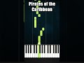 Pirates of the Caribbean Theme - BEGINNER Piano Tutorial