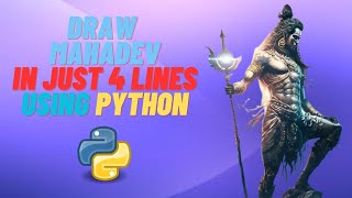 ✨ Effortless Mahadev Sketch in 4 Lines  Python Art with Sketchpy Module 🎨  TechArtistryForge 🖥️