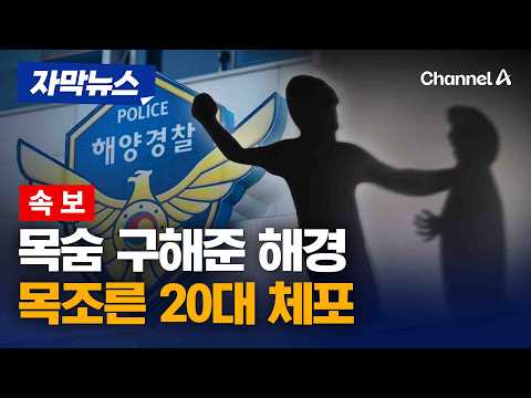 목숨 구해준 해경 폭행한 20대 체포 [자막뉴스] / 채널A