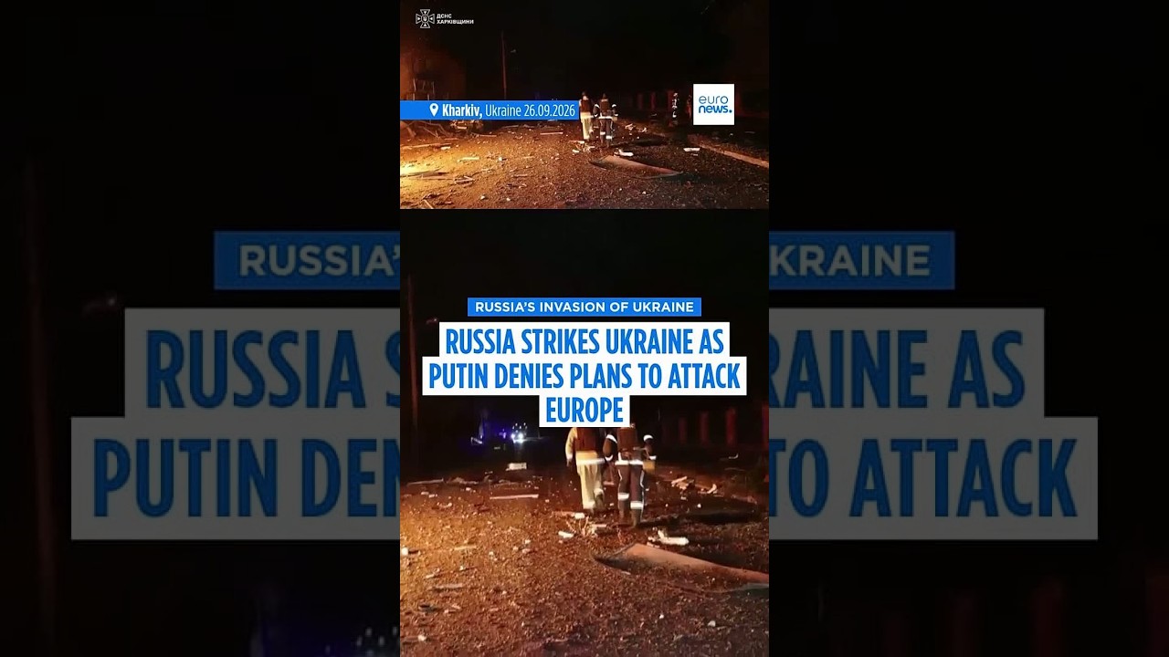 Russia strikes Ukraine as Putin denies plans to attack Europe amid growing tensions