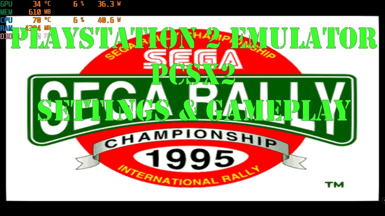 Playstation 2 Emulator PCSX2 Sega Rally Championship 95' Settings & Gameplay