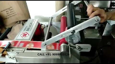 Semi Automatic Labelling Machine for Round Jar  (Table Top Model)