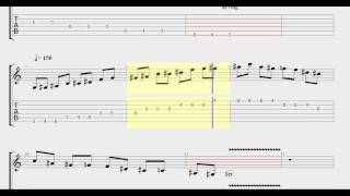 A flat major guitar scale Locrian mode tab tutorial video