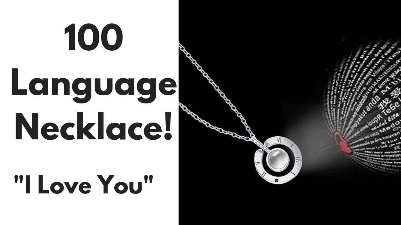 100 languages i love you necklace review AlphaAccessories.co YouTube