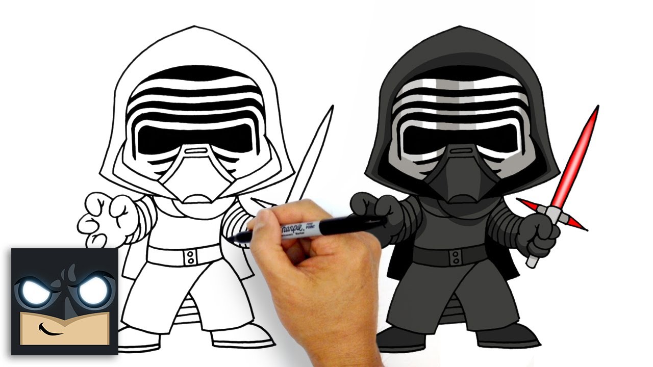 How to Draw Kylo Ren | Star Wars - YouTube