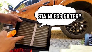 I am using Filtera Cabin + Air filter Stainless mesh type for my 2019 Nissan Navara