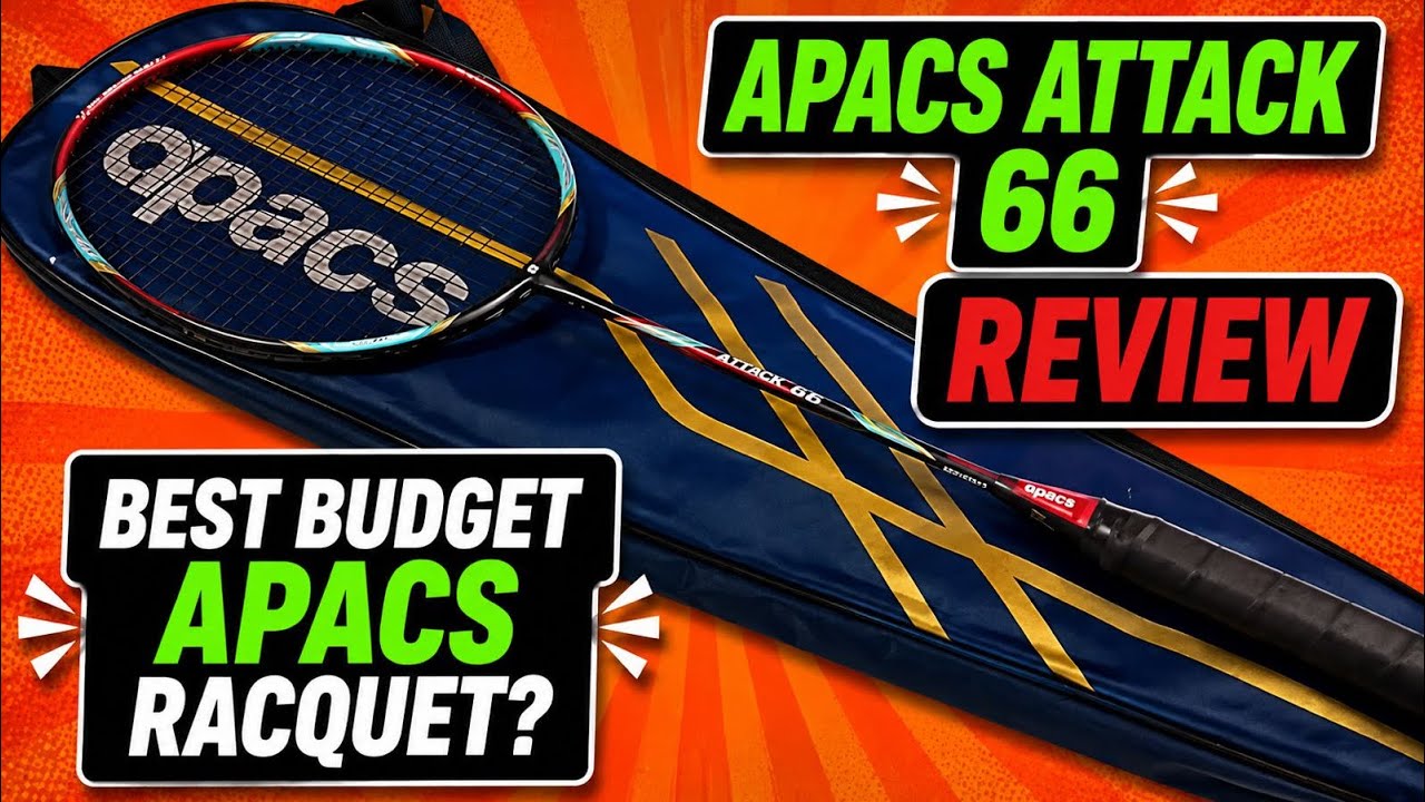 Apacs Attack 66 Review Badminton Racquet Reviews - YouTube