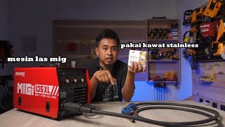 bisakah mesin las MIG untuk mengelas stainless dengan kawat roll khusus stainless?? yok kita uji...