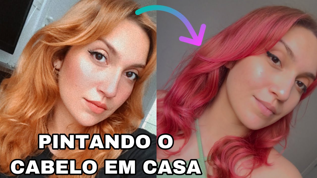 CABELO ROSA com PÔNEI KAMALEÃO COLOR