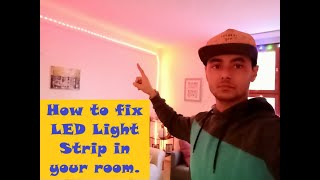 How to Fix LED Light Stripe (remote controllable) in your home  #ledlightstripe#