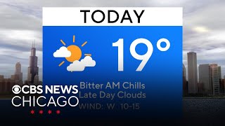 Bitter cold conditions on Tuesday