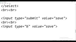 Submit & button type