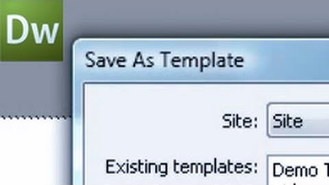 Dreamweaver Tutorial: Using Templates -HD-