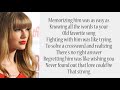 Taylor swift  red  lyrics songs