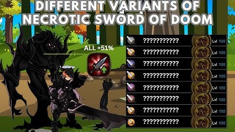 AQW - All Variants of Necrotic Sword of Doom (NSOD) 2025