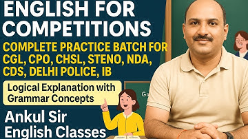 Adjectives Class-1 SELECTION PRO Practice Batch || CGL, CPO, NDA, CDS, CHSL, STENO, MTS || Ankul Sir