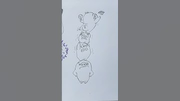 How to draw A "Minion pig" From Angry Birds❤️ #pig #minion #angrybirds #angry #georgepig #minionrush