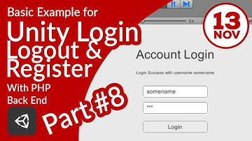 Unity & PHP Login Logout and Register Part 8 - Redirect to Home page after successful login