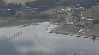小池知事、長沼ボート場視察 宮城・登米の仮設住宅見学