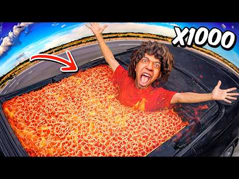 حولت عربيتى لأكبر صحن نودلز كورى فى العالم 😱