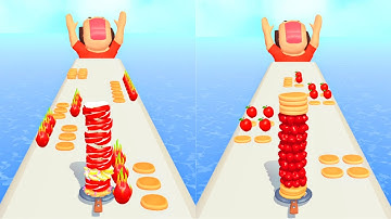 Pancake Run  in All Levels Gameplay Walkthrough iOS,Android New Trailer Update Mobile Game