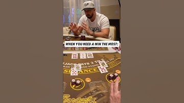 The crazy action always comes on a crucial hand 🤣 #casino #blackjack #gambling #comedy #win