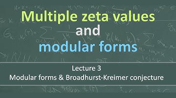 Multiple zeta values & modular forms: Lecture 3 - Modular forms & Broadhurst-Kreimer conjecture