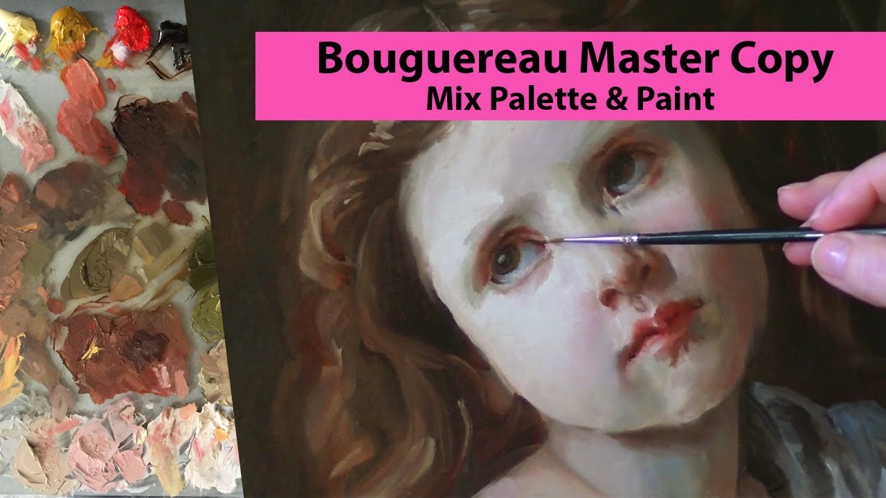 Portrait Painting : Bouguereau Master Copy " The Prayer"  Painted In Selective Start