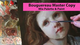 Portrait Painting : Bouguereau Master Copy " The Prayer"  Painted In Selective Start