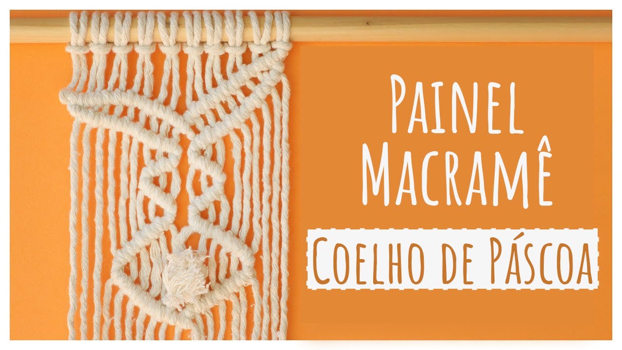 Painel de Macramê:🐇Coelho de Páscoa para Sua Decoração!