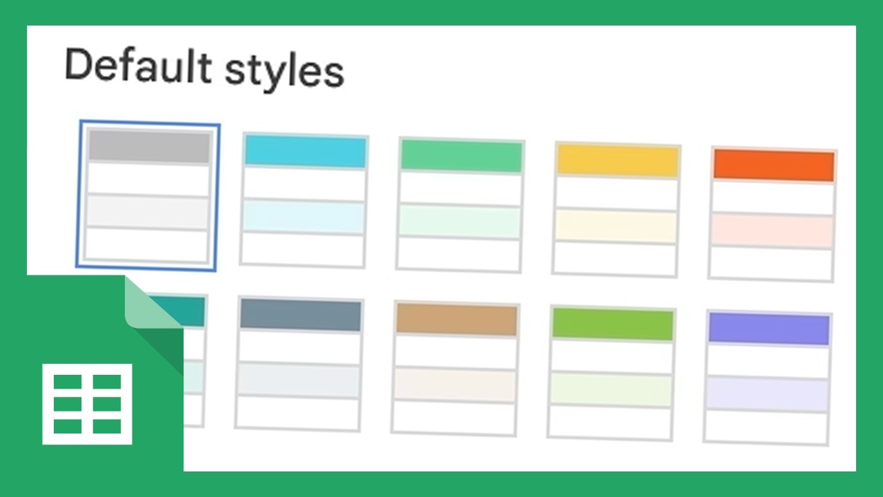 Google Sheets Tutorial: Add Alternate Colours to Rows - YouTube