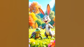 Rabbit 🐰 Vs Turtle 🐢 Running Battle #ai #rabbit #turtle