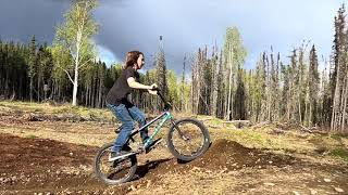 Bicycles and dirt jumps.